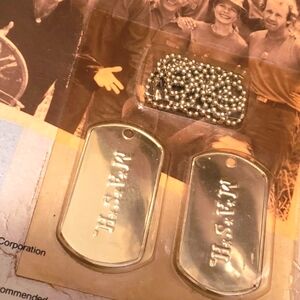 Vintage MASH Stainless Dog Tags
